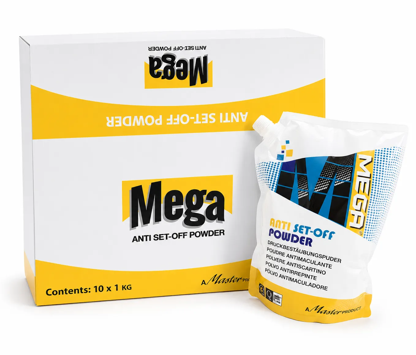 Dario Gomez Colombia representaciones polvo megapowder Master Products consumibles para produccion grafica